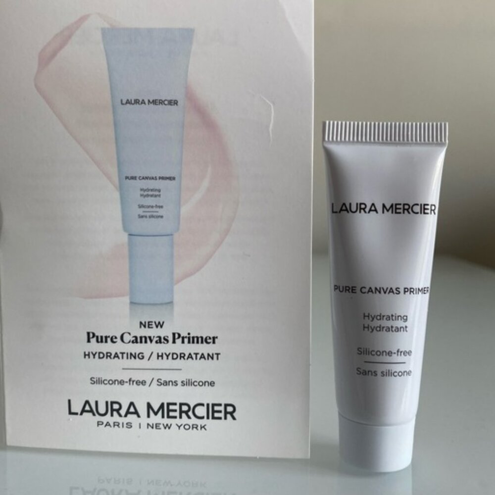 Laura Mercier Pure Canvas Primer Hydrating - Silicone-Free Makeup Base NEW 5ml
